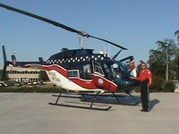 N408AE - On CONSECO helipad in Carmel Indiana. - by Ron Weiss
