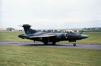 XX900 @ EGQS - Buccaneer S.2B of 12 Squadron taxying to Runway 05 at RAF Lossiemouth in May 1990. - by Peter Nicholson