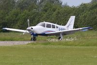 G-SABA @ EGSV - Just landed. - by Graham Reeve