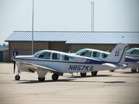 N857KS @ SLN - Parked at KS hanger parking area - by Helicopterfriend