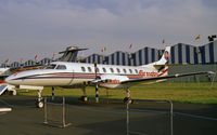 G-BOJN @ EGLF - Fairchild SA-227AC Metro III, SBAC Farnborough, September 1988. - by Malcolm Clarke