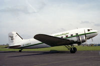 G-AMSV @ EGTC - Douglas_C-47B at Cranfield Airport in May 1989. - by Malcolm Clarke