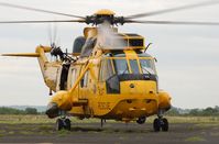 ZH542 @ EGFH - Sea King of A Flight 22 Squadron RAF on a SAR training flight. - by Roger Winser