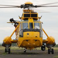 ZH542 @ EGFH - Sea King of A Flight 22 Squadron RAF on a SAR training flight. - by Roger Winser