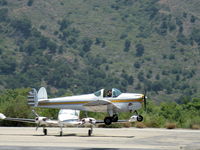 N99853 @ SZP - 1946 ERCO Ercoupe 415-C, Continental O-200 100 Hp upgrade, Herm & Sam takeoff Rwy 22 - by Doug Robertson