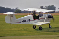 G-BKPB @ BADMINTON - Aerosport Scamp. A rather poor picture of this quite rare aircraft at Badminton Air Day in 1990. - by Malcolm Clarke