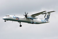 G-JECR @ EGNT - De Havilland Canada DHC-8-402Q Dash 8, Newcastle Airport, June 2010. - by Malcolm Clarke