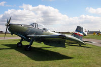 G-BSXD @ EGBR - Soko P-2 Kraguj, Breighton Airfield, August 2010. - by Malcolm Clarke