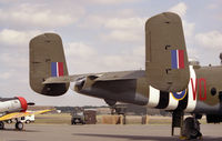 N88972 @ EGWZ - North American B-25D Mitchell - Grumpy - RAF Alconbury, August 1990. - by Malcolm Clarke