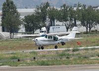 N6330C @ POC - Taking off on 26L, note camera pod at the back of the fuselage - by Helicopterfriend