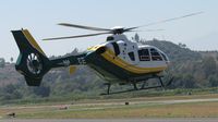 N819CE @ POC - Preparing to take off and looking to see if there is any traffic on runway 26 - by Helicopterfriend