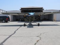 N5073W @ CNO - Waiting to be pushed back into the hanger - by Helicopterfriend