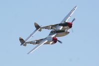 N7723C @ KCNO - P-38L pass - by Nick Taylor