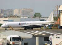 9G-AXB @ EBOS - One old aircraft w/o engine parking on the airport for ? - by Willem Göebel