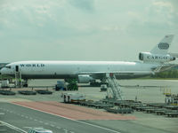 N380WA @ OST - Parking for loading on the Cargo gate - by Willem Göebel
