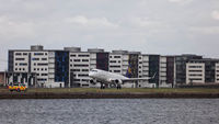 D-AECC @ EGLC - D-AECC arriving at London City Airport. - by Alana Cowell