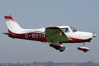 G-BOYH @ EGHA - Caught on approach to runway 08. - by HowardJCurtis