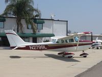 N2799L @ CNO - Parked on the eastside - by Helicopterfriend