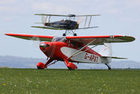 G-APXT @ EGHA - With resident Tiger Moth G-ADXT departing behind. - by Howard J Curtis