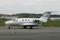 G-LEAB @ EGHH - Unusual shot of the aircraft doing engine runs with several panels missing. - by Howard J Curtis
