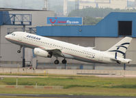 SX-DVK @ EBBR - Take off from Brussel Airport - by Willem Göebel
