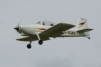 G-EGRV @ EGFH - Resident Vans RV-8 finals Runway 28. Previously registered G-PHMG. - by Roger Winser