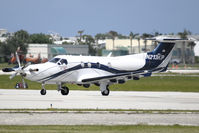 N213KP @ FXE - PC-12 lined up at Runway 8 - by bsolov