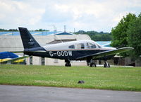 G-OODW @ EGTF - Cherokee Archer II at Fairoaks - by moxy