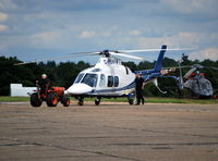 G-PBWR @ EGTF - Agusta A109S at Fairoaks. Ex N35AG - by moxy