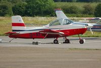 G-AYWM @ EGFH - Visiting Airtourer. New Zealand manufactured variant of the Victa Airtourer.  - by Roger Winser