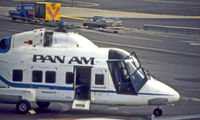 N4499N @ JFK - Sept. '84: A Pan Am Westland 30 waiting for passengers at JFK.