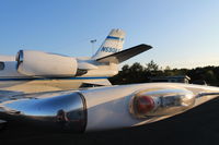N590AK @ 4B8 - The navigation and strobe lights, and the tail. - by Mark K.