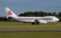 LX-UCV @ ELLX - departure via RW24 - by Friedrich Becker