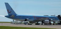 G-BYAW @ EGFF - At EGFF ready for flight to LTAI.