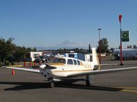 N9381V @ S50 - Auburn with Rainier in Background - by Tom Gray
