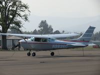 N9836C @ POC - Parked in transient parking - by Helicopterfriend