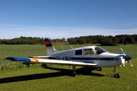 SE-KMH @ ESVE - Piper Cadet of Linköpings Flygklubb parked at Stegeborg airstrip, Sweden.