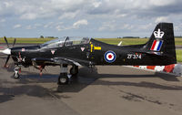 ZF374 @ EGSH - Twister 1 sat on stand at SaxonAir.