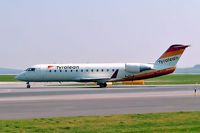 OE-LCF @ LOWW - Canadair CRJ- 200LR [7094] (Tyrolean Airways) Vienna~OE 16/04/2005. Taxiing for departure. - by Ray Barber