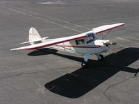 N96924 @ E80 - Taylorcraft parked on the ramp at Alexander Municipal near Belen, New Mexico