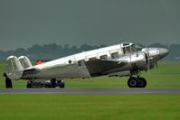 N45CF @ EGXW - This little beauty sneaked in thro' the atrocious conditions.