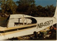 N84667 - The 1st N84667. Result of hand propping with a Non-Pilot left alone in the cock-pit. Carmel Valley airport Circa 1980. - by SJA