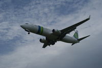 PH-HSA @ EHGG - The beastly Boeing from Tenerife was 30 minutes too late, but he was there anyway.