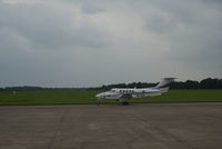 PH-ACE @ EHGG - The exhausted PH-ACE from the ACE (Air Charters Europe) from a flight in Europe. Now taxiing to the well-known hangar.