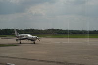 OY-TOP @ EHGG - The Danish plane (left) has visited the Netherlands, but had to wait because of the closed airport. Right you can see a plane with has namely made a pancake landing. Fortunately after 3 hours he could depart. - by Jorrit de Bruin