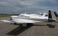 N222BH @ KAXN - Mooney M20J on the line. - by Kreg Anderson