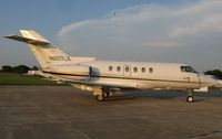N807LX @ KAXN - Raytheon Hawker 800XP on the ramp. - by Kreg Anderson
