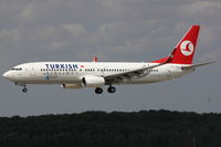 TC-JFE @ EDDL - Turkish Airlines, Boeing 737-8F2 (WL), CN: 29767/0095, Name: Hatay - by Air-Micha