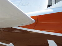 N8350D @ SZP - 1958 Beech J35 BONANZA, Continental IO-470-C 250 Hp, J model first Bonanza with fuel injection, Orig. price: $24,300 faf. Ruddervator cuff mod. - by Doug Robertson