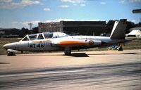 MT-46 - Fouga CM170R Magister MT-46 at RAF Church Fenton SSAFA Air Display - Sunday 12th June 1988. Agfa slide film, Praktica MTL5B, copied in slide copier. - by Martin Dawson